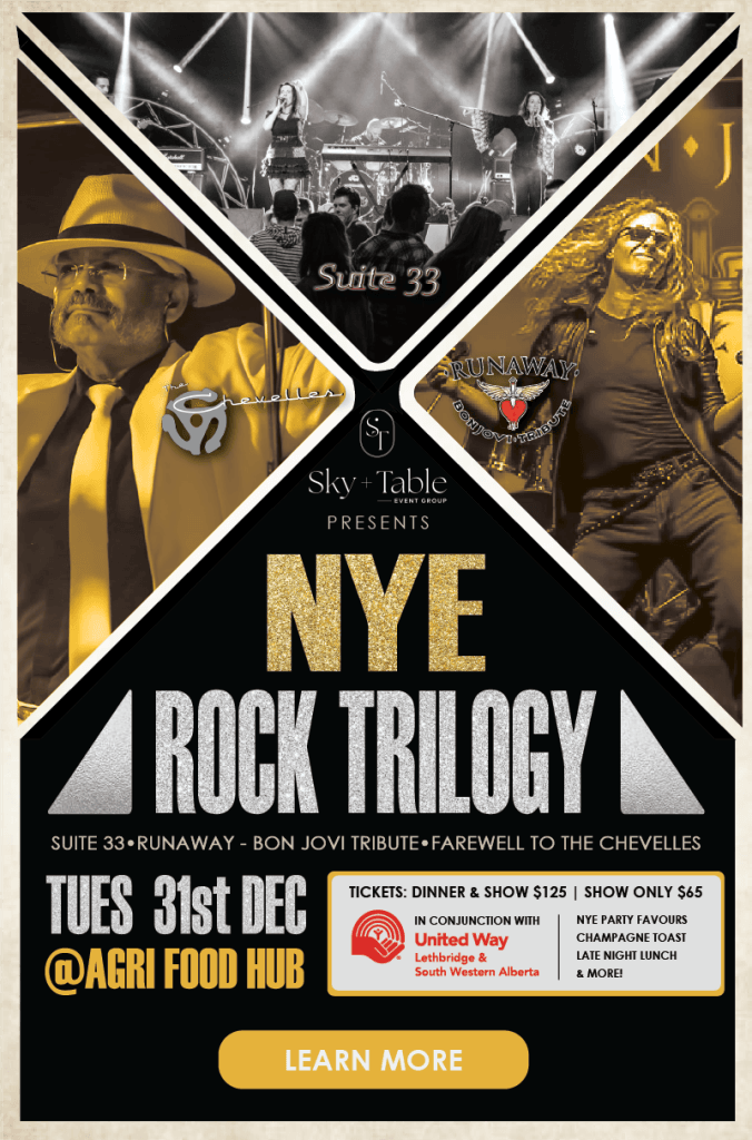 Nye Rocks NYE Classic Rock Trilogy • United Way of Lethbridge & South Western Alberta